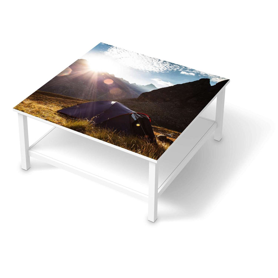 Klebefolie für Möbel Into the Wild - IKEA Hemnes Couchtisch 90x90 cm  - weiss