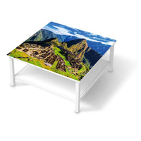 Klebefolie für Möbel Machu Picchu - IKEA Hemnes Couchtisch 90x90 cm  - weiss