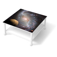 Klebefolie für Möbel Milky Way - IKEA Hemnes Couchtisch 90x90 cm  - weiss