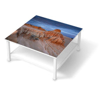 Klebefolie für Möbel Outback Australia - IKEA Hemnes Couchtisch 90x90 cm  - weiss