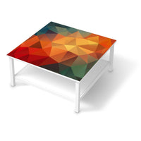 Klebefolie für Möbel Polygon - IKEA Hemnes Couchtisch 90x90 cm  - weiss