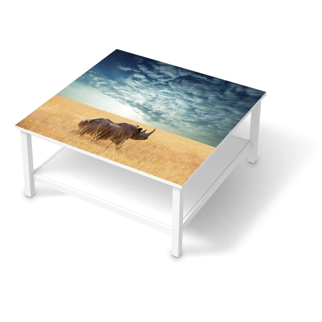 Klebefolie für Möbel Rhino - IKEA Hemnes Couchtisch 90x90 cm  - weiss
