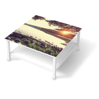 Klebefolie für Möbel Seaside Dreams - IKEA Hemnes Couchtisch 90x90 cm  - weiss
