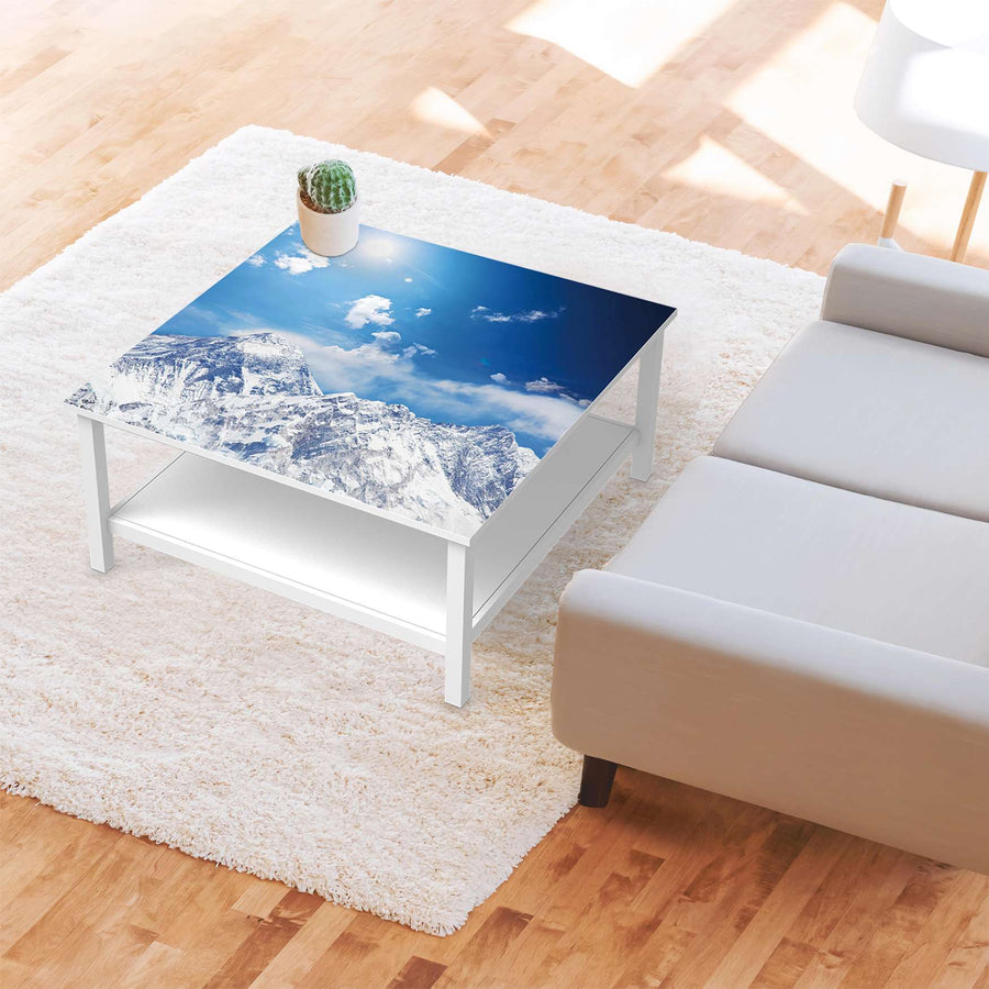 Klebefolie für Möbel Everest - IKEA Hemnes Couchtisch 90x90 cm - Wohnzimmer