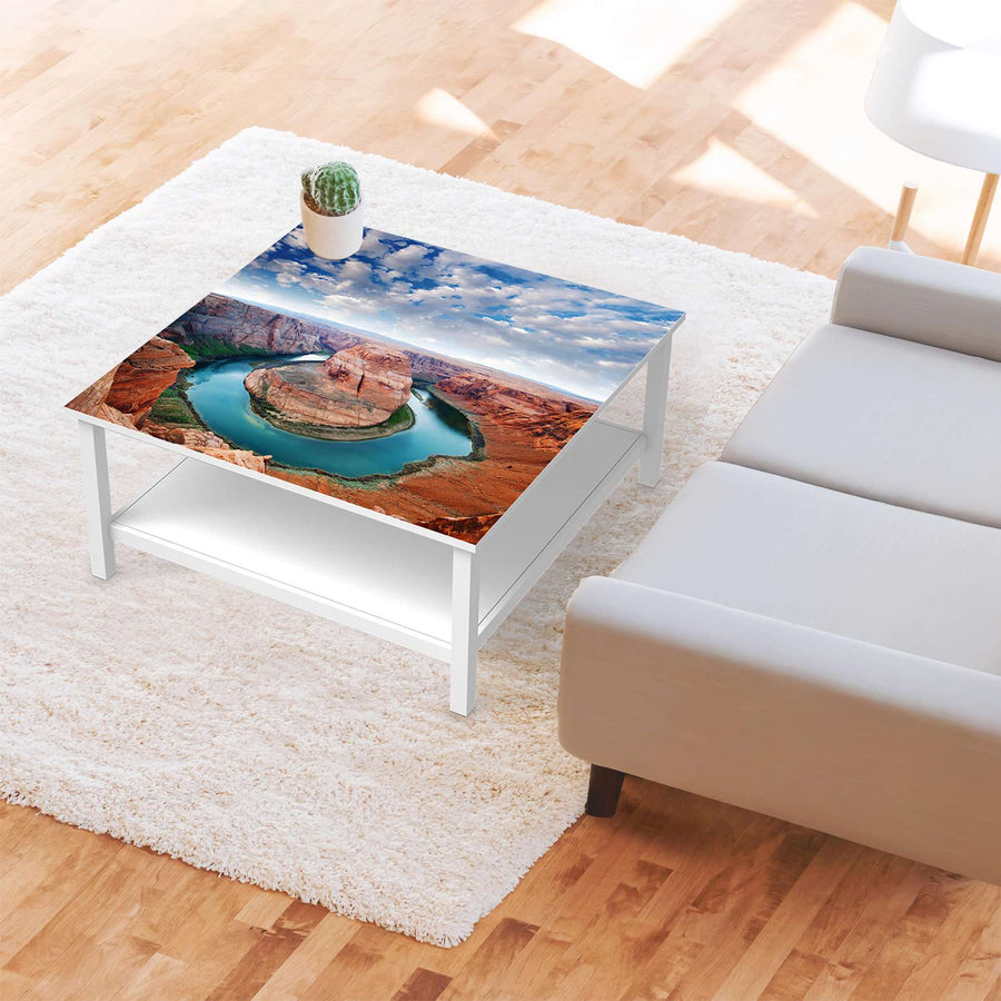 Klebefolie für Möbel Grand Canyon - IKEA Hemnes Couchtisch 90x90 cm - Wohnzimmer