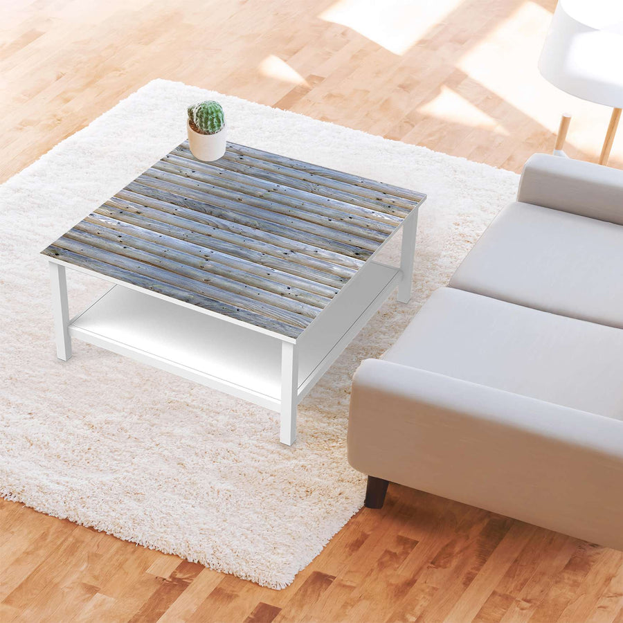 Klebefolie für Möbel Greyhound - IKEA Hemnes Couchtisch 90x90 cm - Wohnzimmer