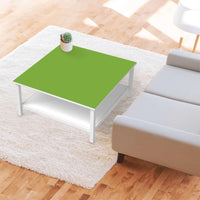 Klebefolie für Möbel Hellgrün Dark - IKEA Hemnes Couchtisch 90x90 cm - Wohnzimmer