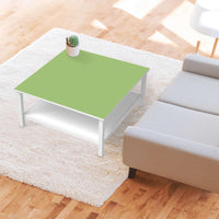 Klebefolie für Möbel Hellgrün Light - IKEA Hemnes Couchtisch 90x90 cm - Wohnzimmer