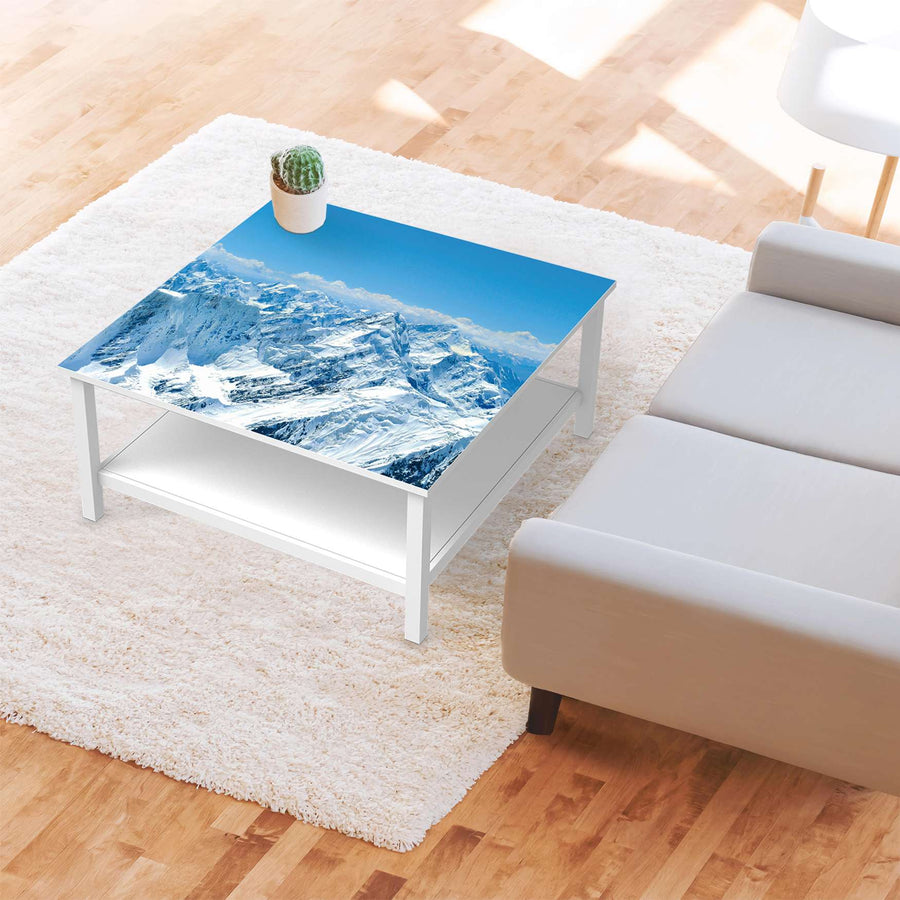 Klebefolie für Möbel Himalaya - IKEA Hemnes Couchtisch 90x90 cm - Wohnzimmer