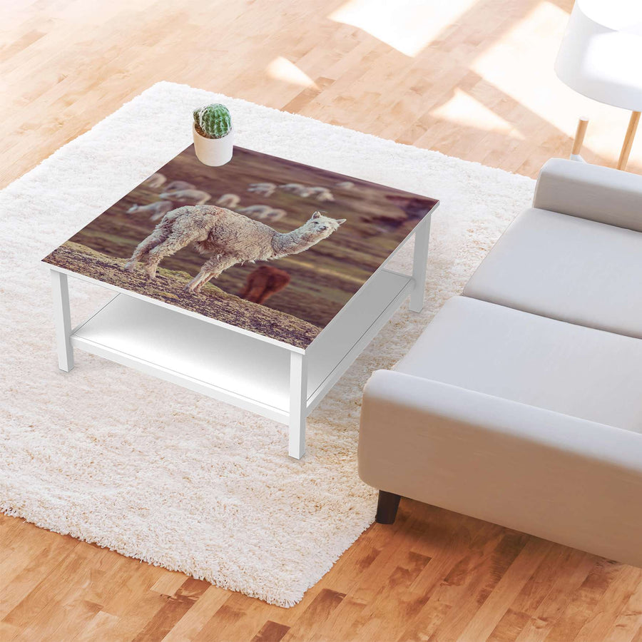 Klebefolie für Möbel Pako - IKEA Hemnes Couchtisch 90x90 cm - Wohnzimmer