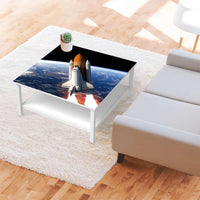 Klebefolie für Möbel Space Traveller - IKEA Hemnes Couchtisch 90x90 cm - Wohnzimmer