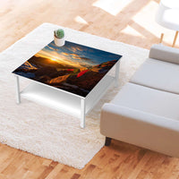 Klebefolie für Möbel Tibet - IKEA Hemnes Couchtisch 90x90 cm - Wohnzimmer