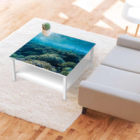 Klebefolie für Möbel Underwater World - IKEA Hemnes Couchtisch 90x90 cm - Wohnzimmer