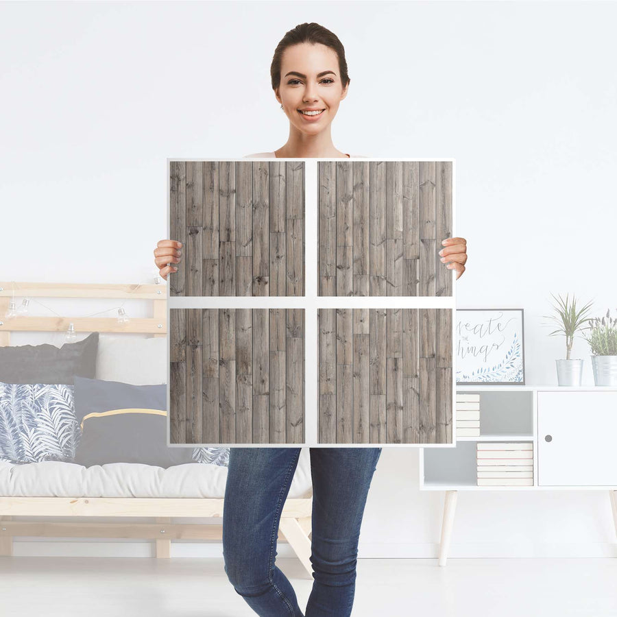 Klebefolie für Möbel Dark washed - IKEA Kallax Regal 4 Türen - Folie