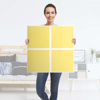 Klebefolie für Möbel Gelb Light - IKEA Kallax Regal 4 Türen - Folie