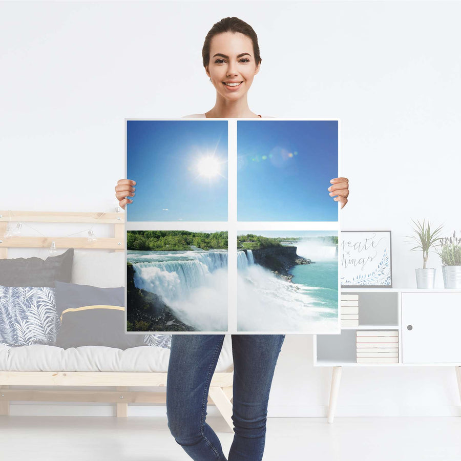 Klebefolie für Möbel Niagara Falls - IKEA Kallax Regal 4 Türen - Folie