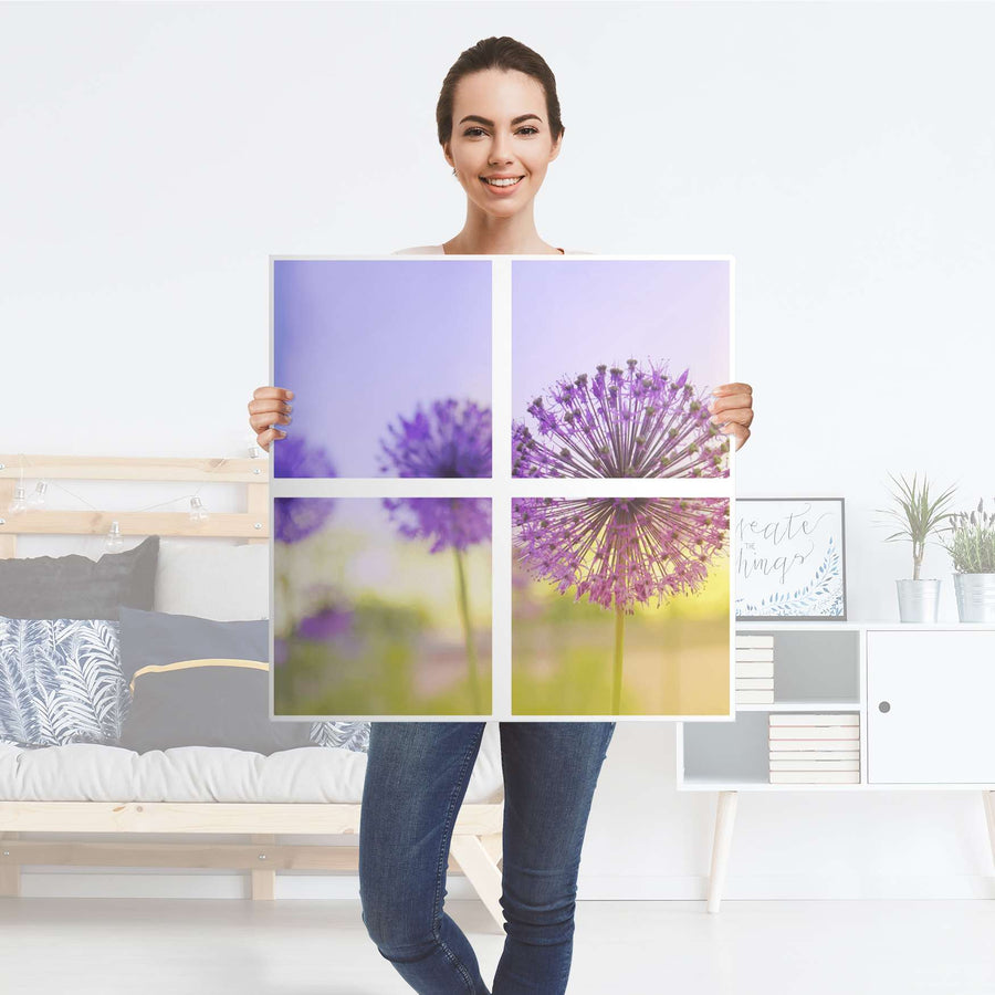 Klebefolie für Möbel Spring Flower - IKEA Kallax Regal 4 Türen - Folie