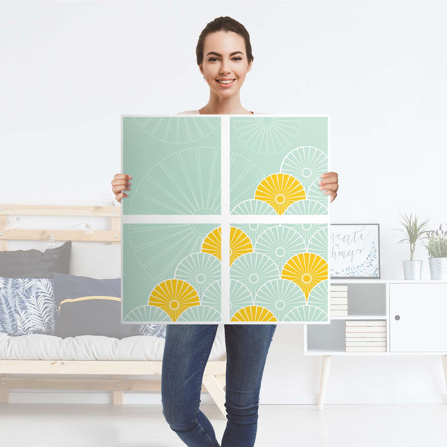 Klebefolie für Möbel Spring - IKEA Kallax Regal 4 Türen - Folie