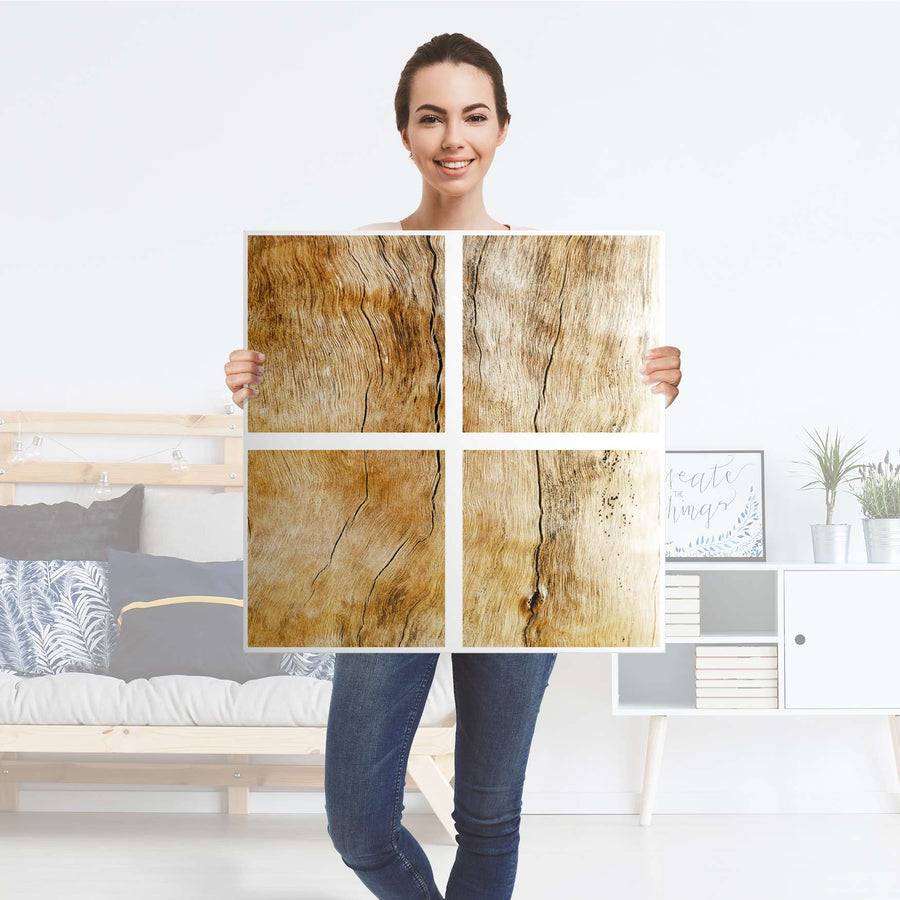 Klebefolie für Möbel Unterholz - IKEA Kallax Regal 4 Türen - Folie