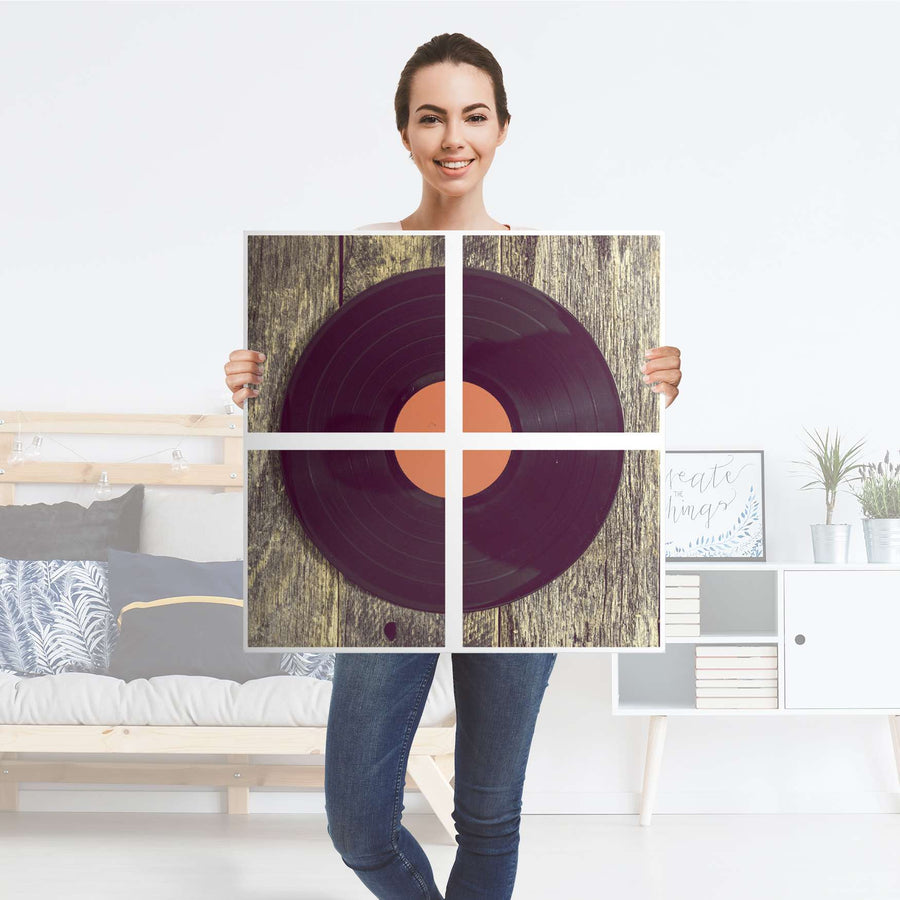 Klebefolie für Möbel Vinyl - IKEA Kallax Regal 4 Türen - Folie