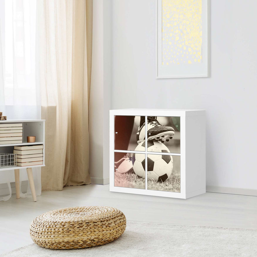 Klebefolie für Möbel Kick it - IKEA Kallax Regal 4 Türen - Kinderzimmer