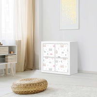 Klebefolie für Möbel Sweet Dreams - IKEA Kallax Regal 4 Türen - Kinderzimmer