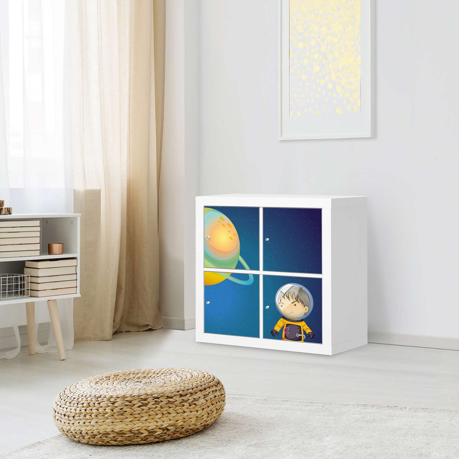 Klebefolie für Möbel Young Explorer - IKEA Kallax Regal 4 Türen - Kinderzimmer