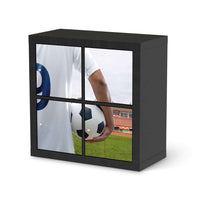 Klebefolie für Möbel Footballmania - IKEA Kallax Regal 4 Türen - schwarz