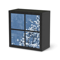 Klebefolie für Möbel Spring Tree - IKEA Kallax Regal 4 Türen - schwarz