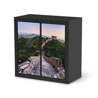 Klebefolie für Möbel The Great Wall - IKEA Kallax Regal 4 Türen - schwarz