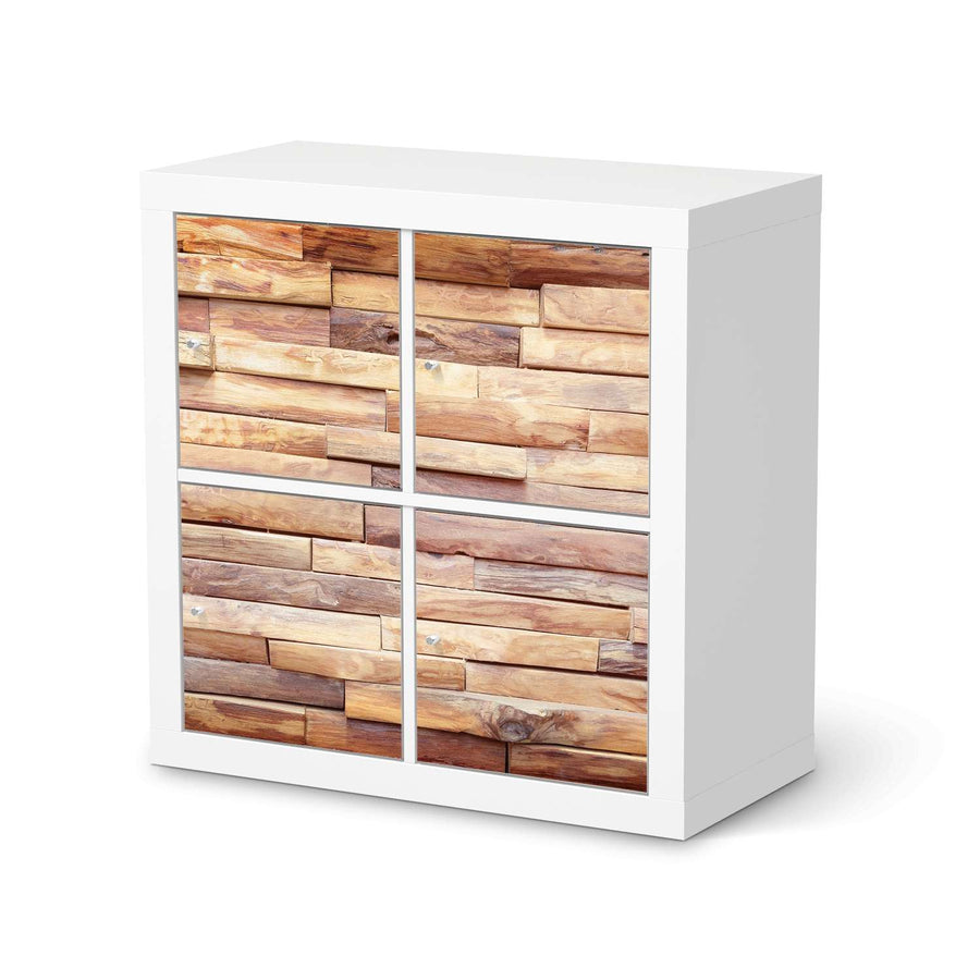 Klebefolie für Möbel Artwood - IKEA Kallax Regal 4 Türen  - weiss