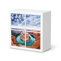 Klebefolie für Möbel Grand Canyon - IKEA Kallax Regal 4 Türen  - weiss