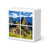 Klebefolie für Möbel Machu Picchu - IKEA Kallax Regal 4 Türen  - weiss