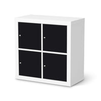 Klebefolie für Möbel Schwarz - IKEA Kallax Regal 4 Türen  - weiss