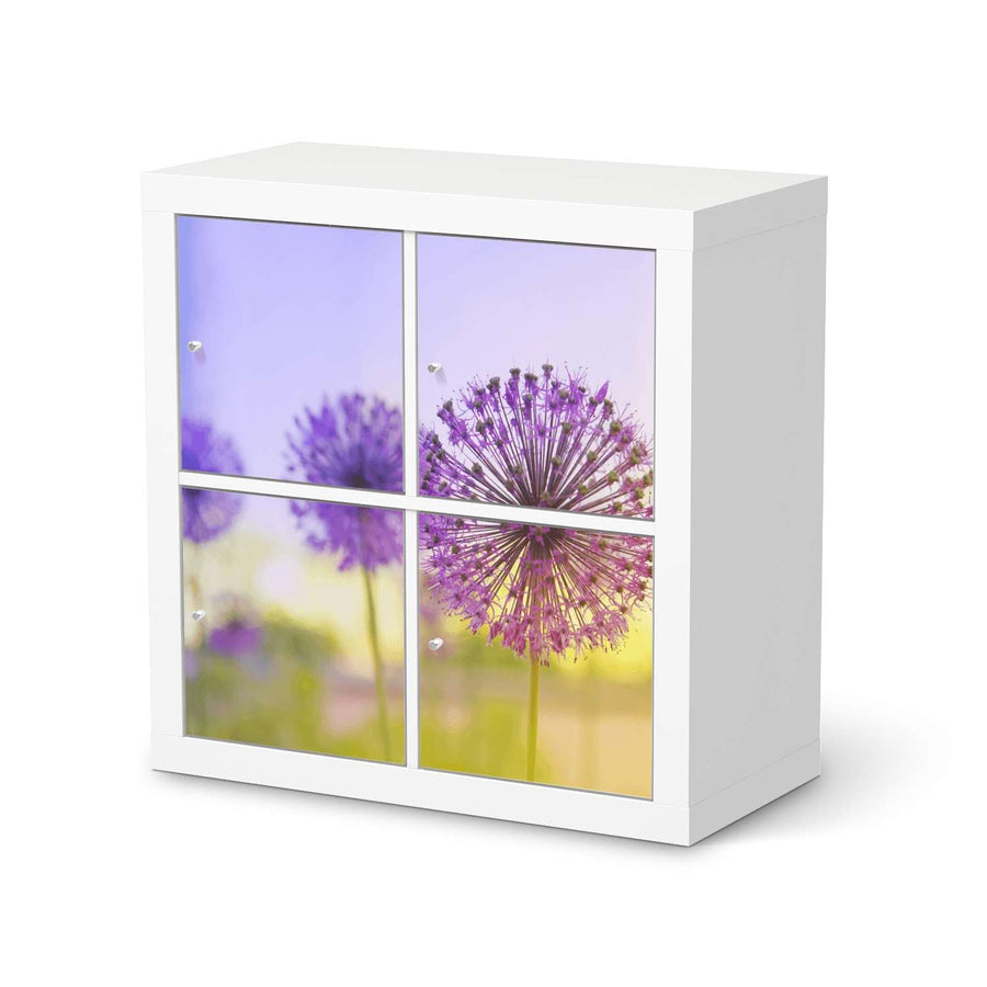 Klebefolie für Möbel Spring Flower - IKEA Kallax Regal 4 Türen  - weiss