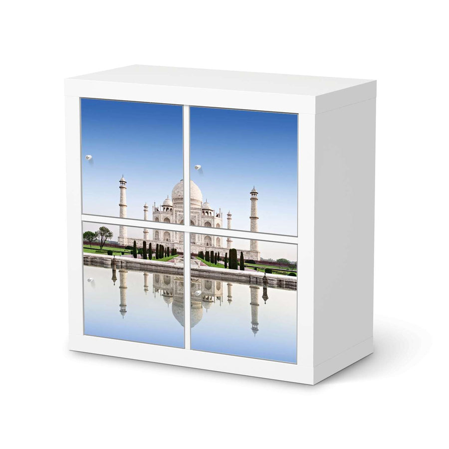 Klebefolie für Möbel Taj Mahal - IKEA Kallax Regal 4 Türen  - weiss