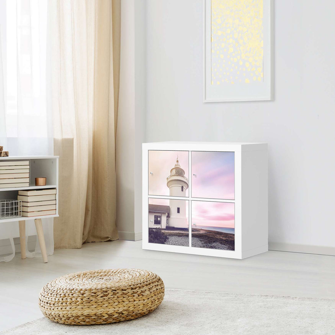 Klebefolie für Möbel Lighthouse - IKEA Kallax Regal 4 Türen - Wohnzimmer