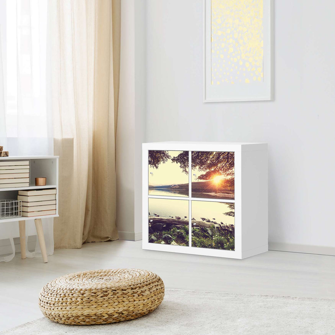 Klebefolie für Möbel Seaside Dreams - IKEA Kallax Regal 4 Türen - Wohnzimmer