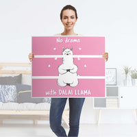 Klebefolie für Möbel Dalai Llama - IKEA Malm Kommode 3 Schubladen - Folie