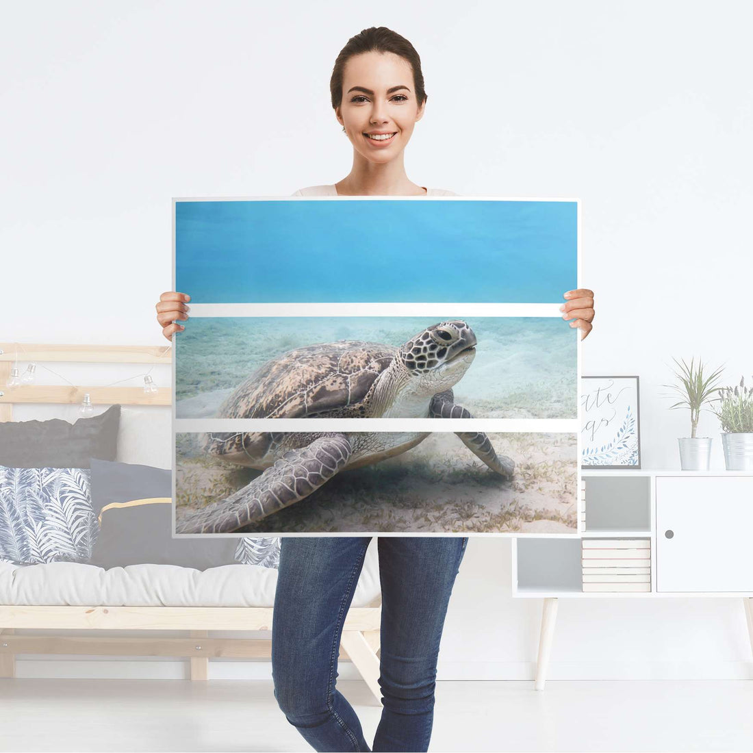 Fensterfolie [quer] - Green Sea Turtle – creatisto