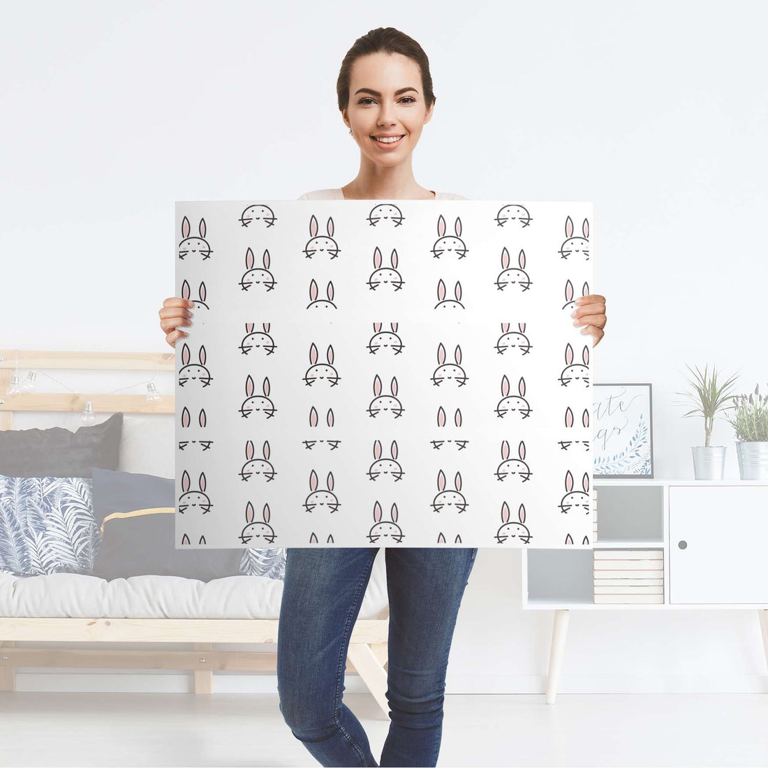 Klebefolie für Möbel Hoppel - IKEA Malm Kommode 3 Schubladen - Folie