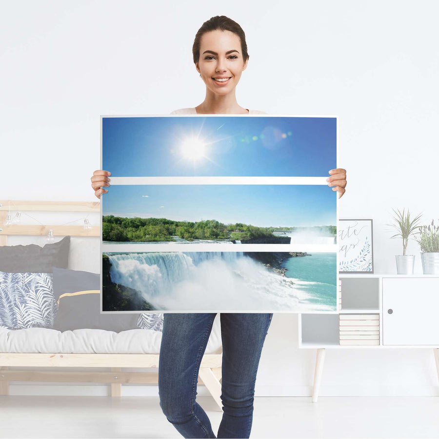 Klebefolie für Möbel Niagara Falls - IKEA Malm Kommode 3 Schubladen - Folie