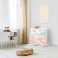 Klebefolie für Möbel Candyland - IKEA Malm Kommode 3 Schubladen - Schlafzimmer