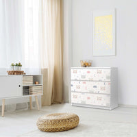 Klebefolie für Möbel Sweet Dreams - IKEA Malm Kommode 3 Schubladen - Schlafzimmer