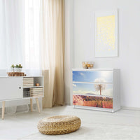 Klebefolie für Möbel Dandelion - IKEA Malm Kommode 3 Schubladen - Schlafzimmer