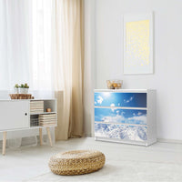 Klebefolie für Möbel Everest - IKEA Malm Kommode 3 Schubladen - Schlafzimmer