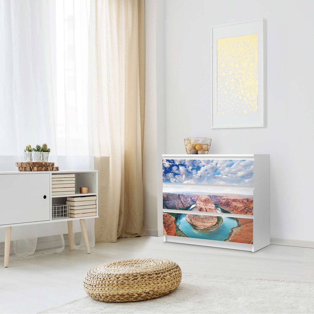 Klebefolie für Möbel Grand Canyon - IKEA Malm Kommode 3 Schubladen - Schlafzimmer