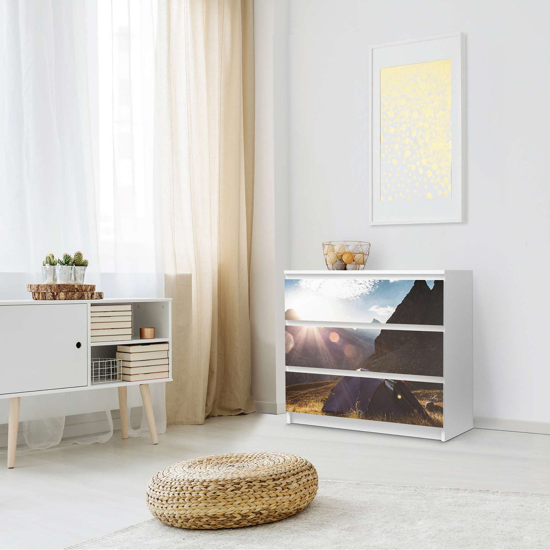 Klebefolie für Möbel Into the Wild - IKEA Malm Kommode 3 Schubladen - Schlafzimmer