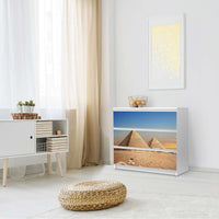 Klebefolie für Möbel Pyramids - IKEA Malm Kommode 3 Schubladen - Schlafzimmer