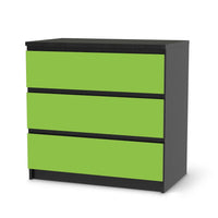 Klebefolie für Möbel Hellgrün Dark - IKEA Malm Kommode 3 Schubladen - schwarz